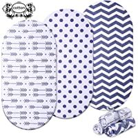 Momcozy Sábana Minicuna 75x33cm-80x46cm Ajustable para Colchón Capazo-Carro-Cochecito de bebé para Niños y Niñas- de 100…